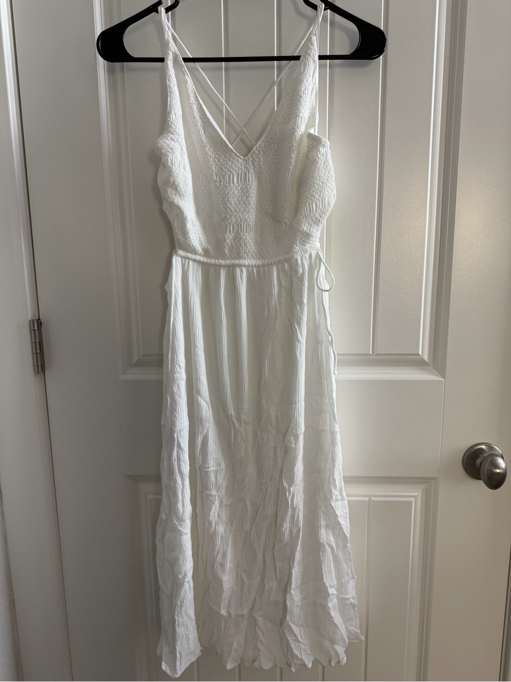 Zara white cut out maxi
